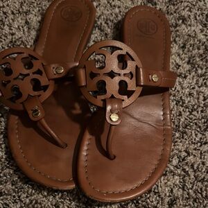 Tory Burch Miller sandals in vintage vachetta-great condition